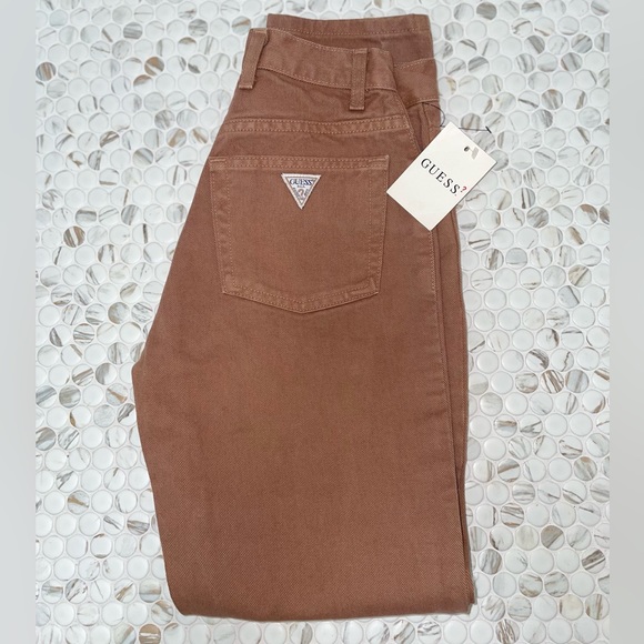 Women’s brown Guess (original fit) Narrow Leg high-waisted jeans size 24 - Picture 2 of 7